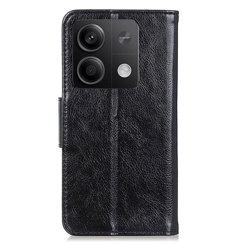 Δερματινη Θηκη Xiaomi Redmi Note 13 5g Nappa Texture Split Leather Σιλικόνης