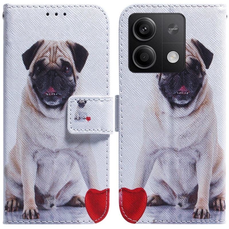 Δερματινη Θηκη Xiaomi Redmi Note 13 5g Pug Dog