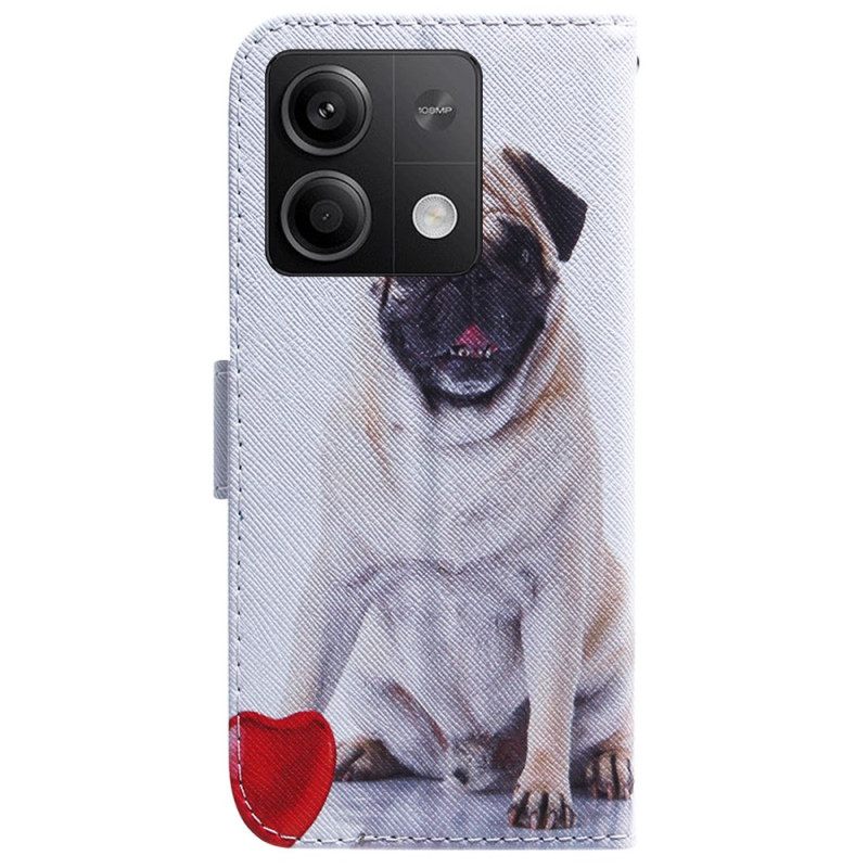 Δερματινη Θηκη Xiaomi Redmi Note 13 5g Pug Dog