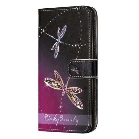 Δερματινη Θηκη Xiaomi Redmi Note 13 5g Strap-on Dragonflies Σιλικόνης