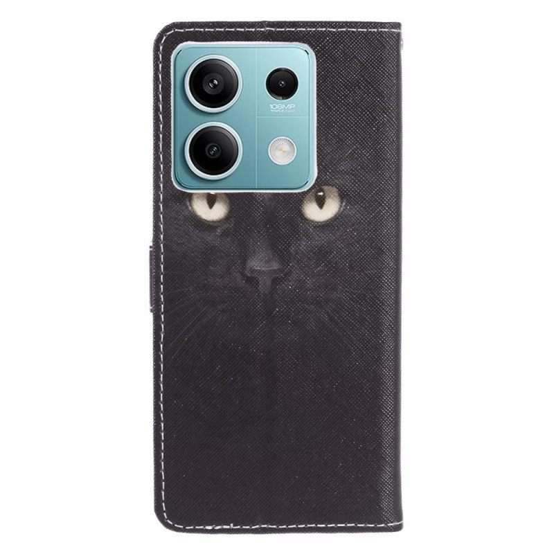 Δερματινη Θηκη Xiaomi Redmi Note 13 5g Strappy Cat Eyes