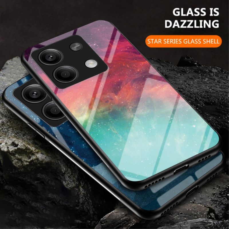 Κάλυμμα Xiaomi Redmi Note 13 5g Φωτεινό Starry Sky Tempered Glass Σιλικόνης