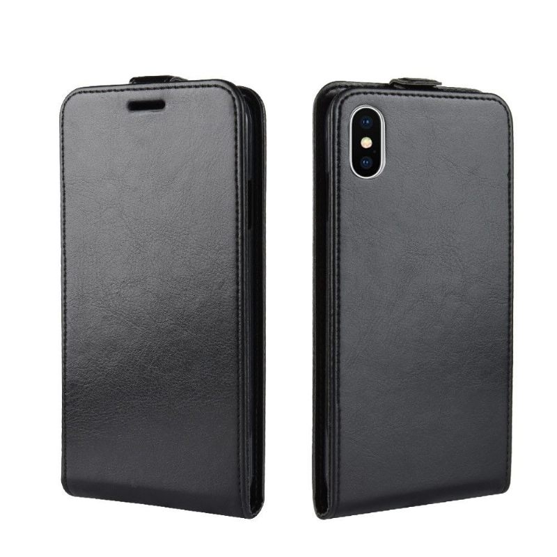 Κάλυμμα iPhone XS Max Θήκη Flip Faux Leather Vertical