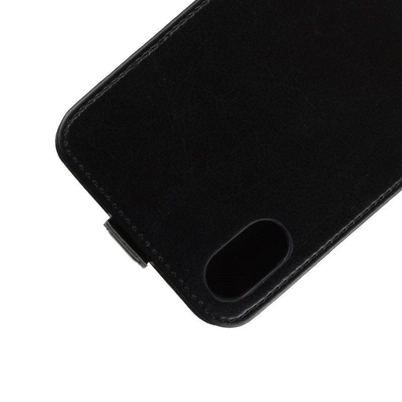 Κάλυμμα iPhone XS Max Θήκη Flip Faux Leather Vertical