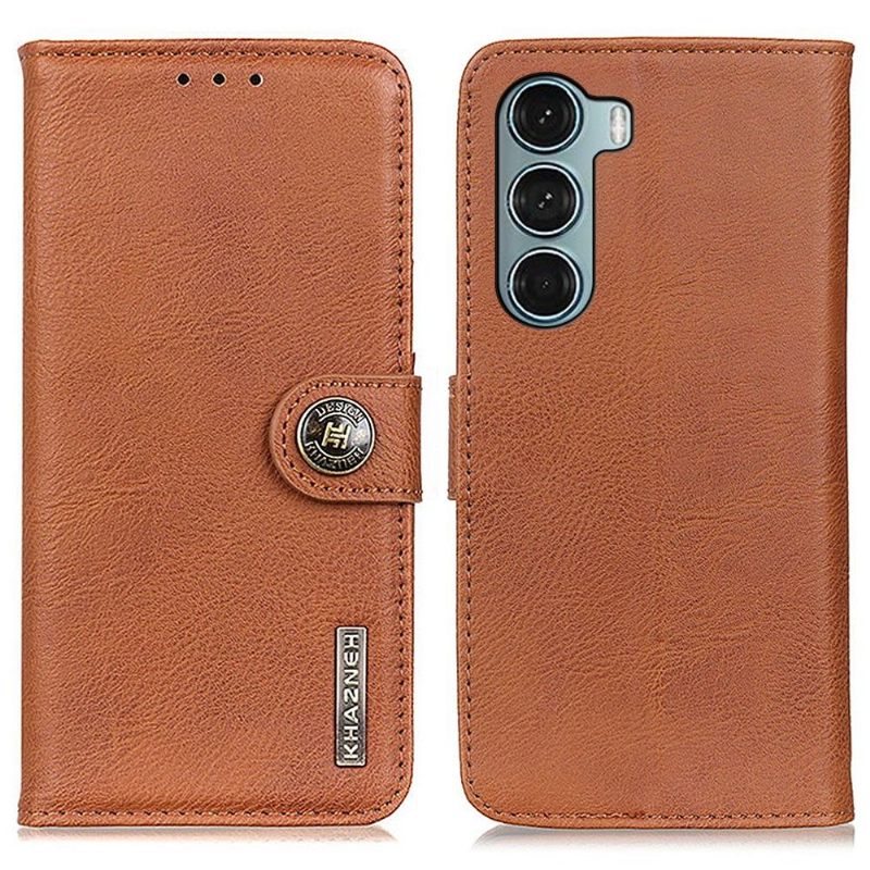 Κάλυμμα Motorola Moto G200 5G Κάτοχος Κάρτας Khazneh Leather Effect