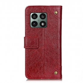 Κάλυμμα OnePlus 10 Pro Emma Faux Leather Vintage