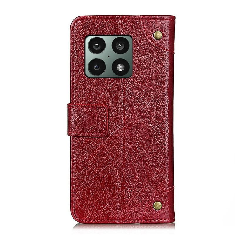 Κάλυμμα OnePlus 10 Pro Emma Faux Leather Vintage