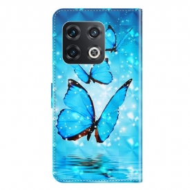 Κάλυμμα OnePlus 10 Pro Sparkling Blue Butterflies