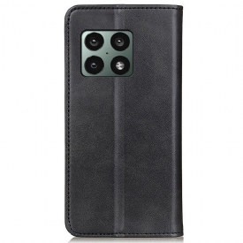 Κάλυμμα OnePlus 10 Pro Θήκη Flip Simone Flip Aged Faux Leather