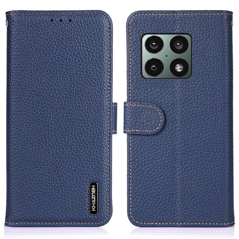 Θήκη Flip OnePlus 10 Pro Khazneh Grained Leather