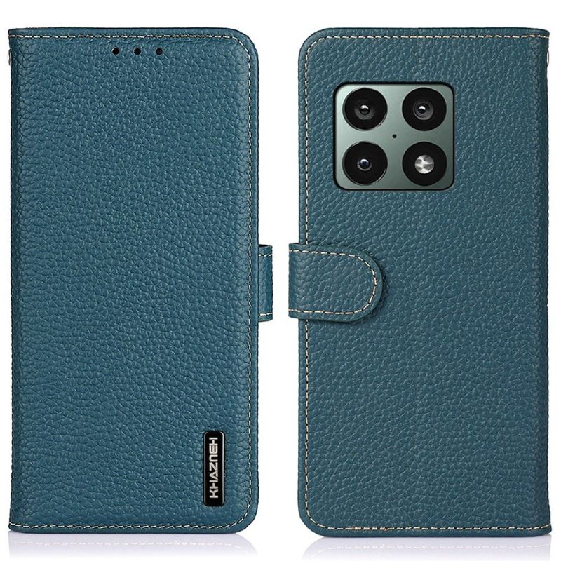 Θήκη Flip OnePlus 10 Pro Khazneh Grained Leather