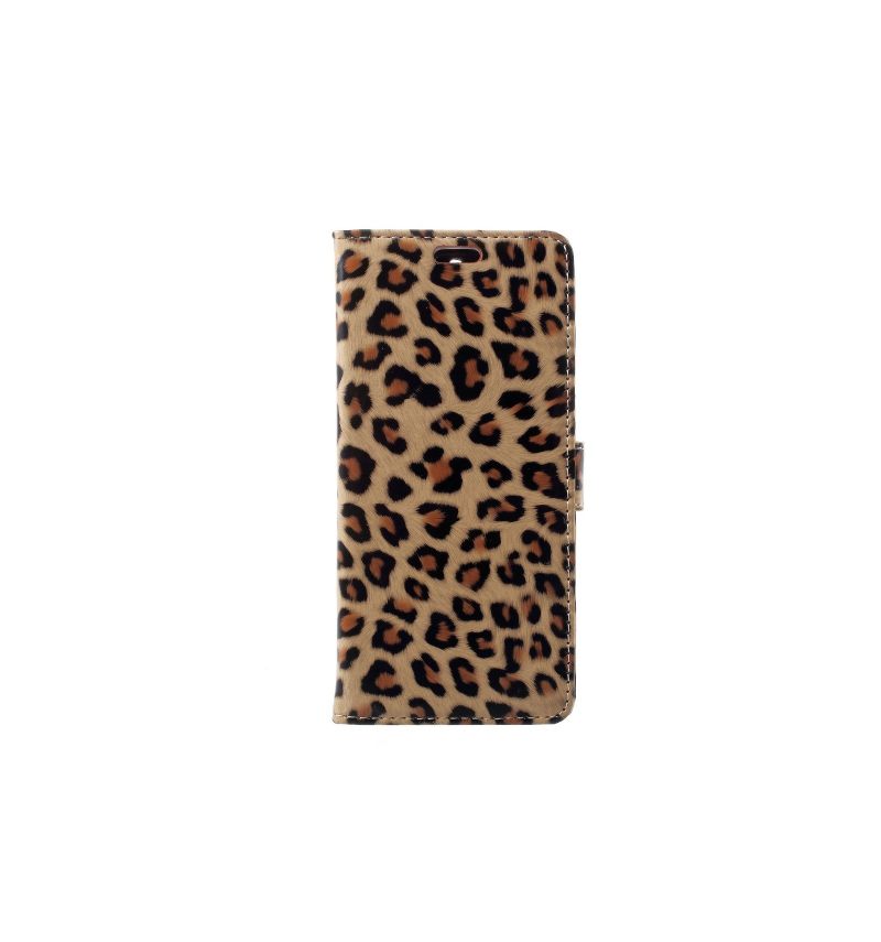 Κάλυμμα Nokia 5.1 Κάτοχος Κάρτας Leopard Print