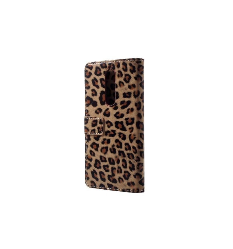 Κάλυμμα Nokia 5.1 Κάτοχος Κάρτας Leopard Print