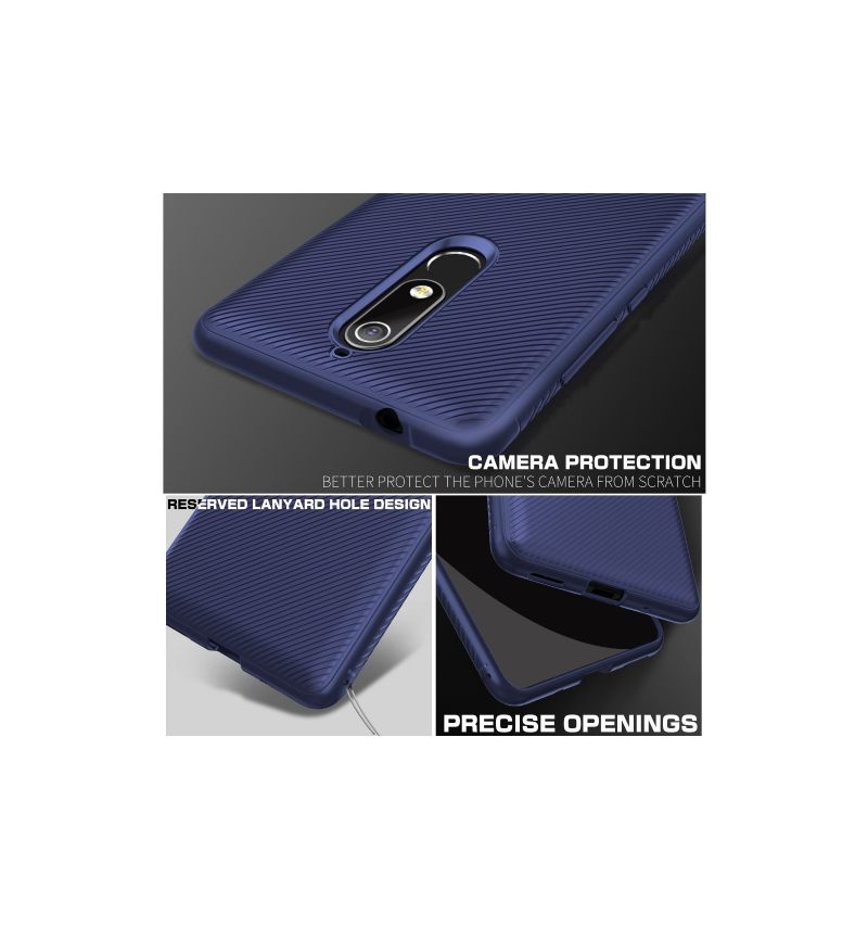 Θήκη Nokia 5.1 Armor Effect Silicone Gel - Μπλε