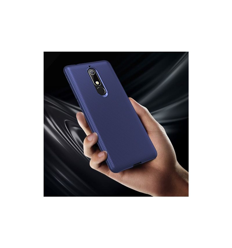 Θήκη Nokia 5.1 Armor Effect Silicone Gel - Μπλε