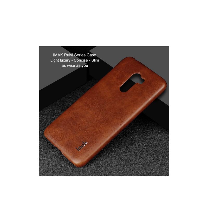 Θήκη Pocophone F1 Imak Imitation Leather - Καφέ