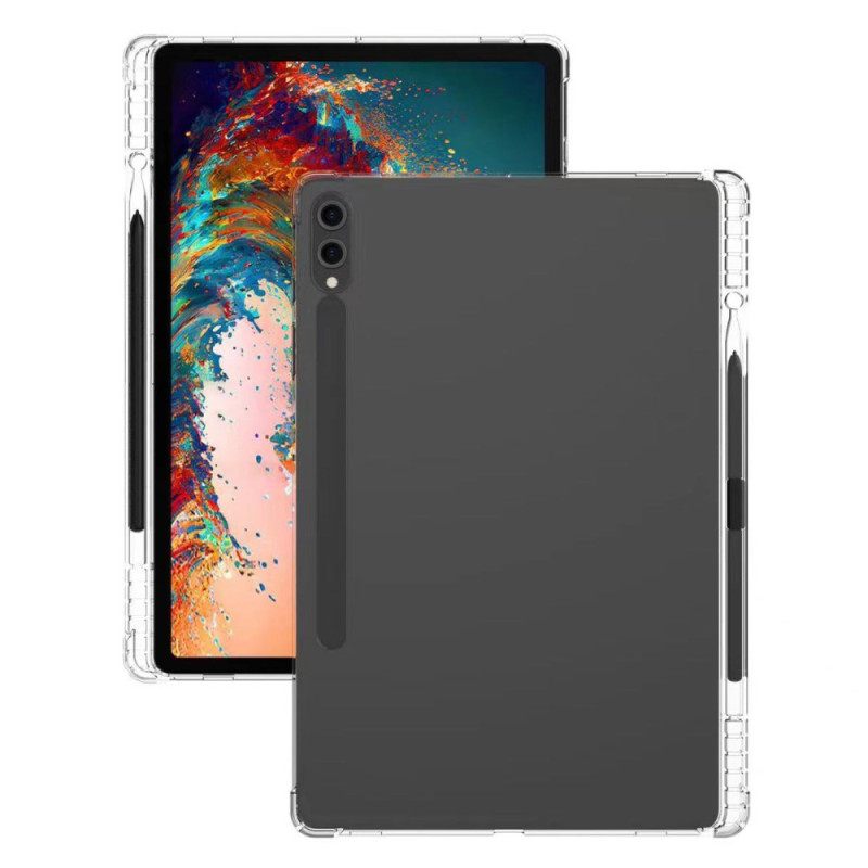 Κάλυμμα Samsung Galaxy Tab S9 Plus Διαφανές Με Ενισχυμένες Γωνίες Και Βάση Γραφίδας