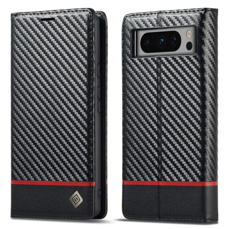 Δερματινη Θηκη Google Pixel 8 Pro Carbon Fiber Lc.imeeke