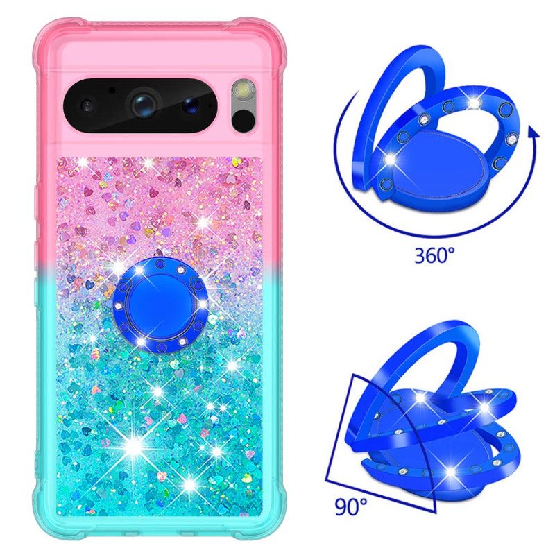 Κάλυμμα Google Pixel 8 Pro Glitter Ring-holder