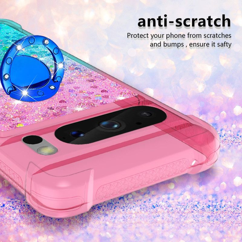 Κάλυμμα Google Pixel 8 Pro Glitter Ring-holder