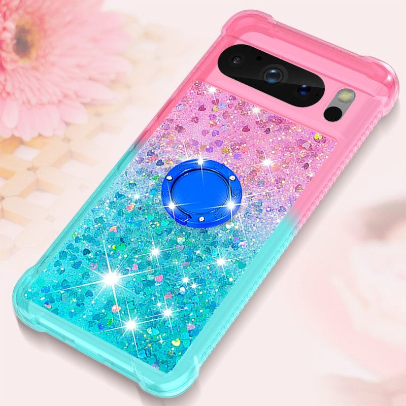 Κάλυμμα Google Pixel 8 Pro Glitter Ring-holder