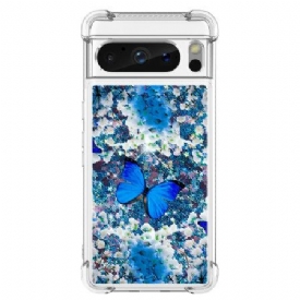 Κάλυμμα Google Pixel 8 Pro Πεταλούδα Glitter