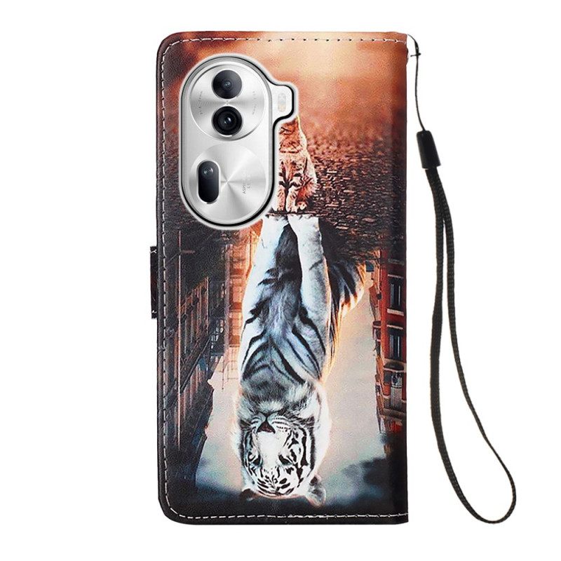 Δερματινη Θηκη Oppo Reno 11 Pro 5g Dream Of Kitten With Strap