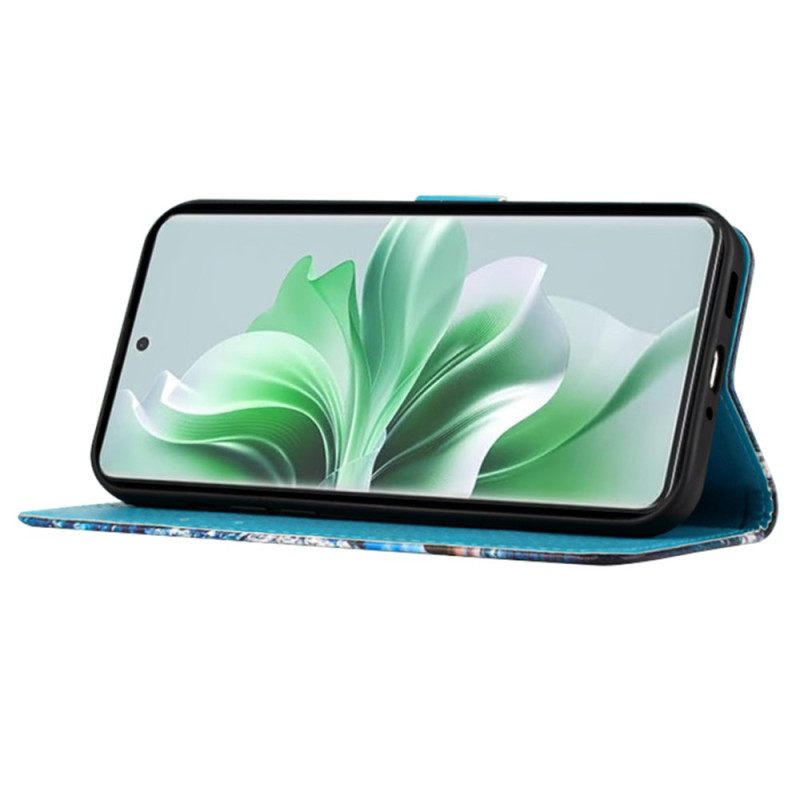 Θηκη Κινητου Oppo Reno 11 Pro 5g Πύργος Του Άιφελ Και Λουρί Πεταλούδας