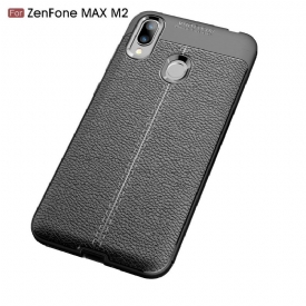 Θήκη Asus Zenfone Max M2 Ζελ Φινιρίσματος Από Ψεύτικο Δέρμα