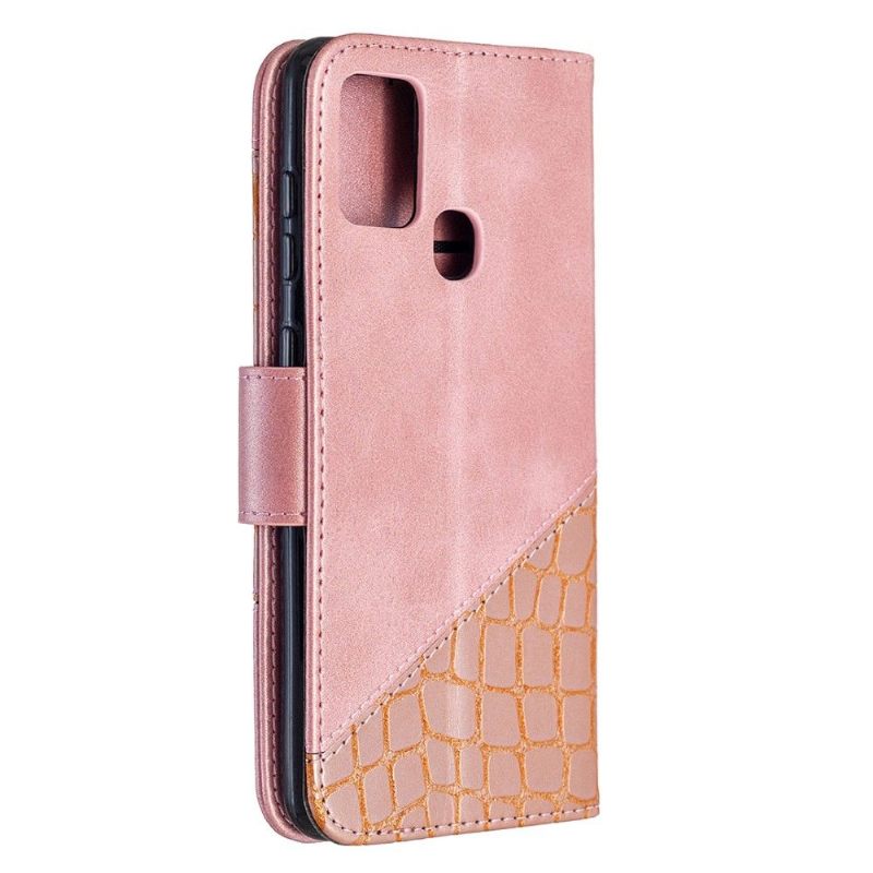 δερματινη θηκη Samsung Galaxy A21s Croc Aspect Leather Effect