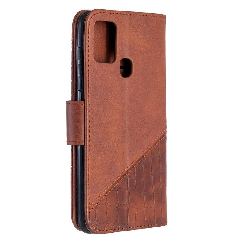 δερματινη θηκη Samsung Galaxy A21s Croc Aspect Leather Effect