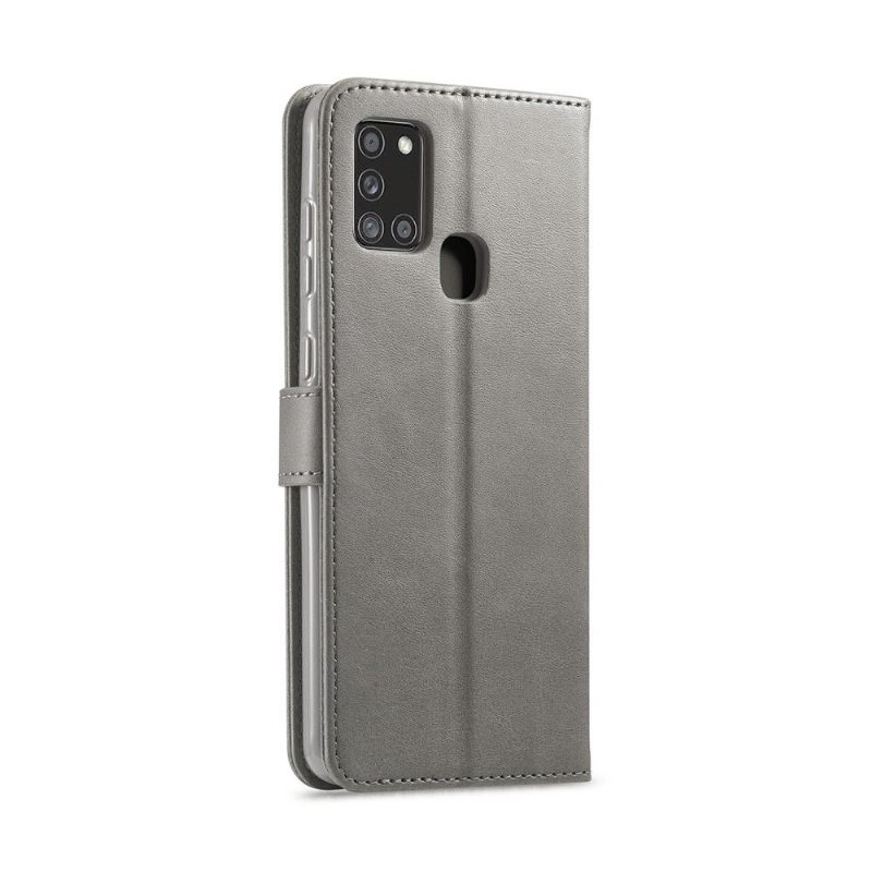 δερματινη θηκη Samsung Galaxy A21s Tommy Style Leather Effect - Γκρι