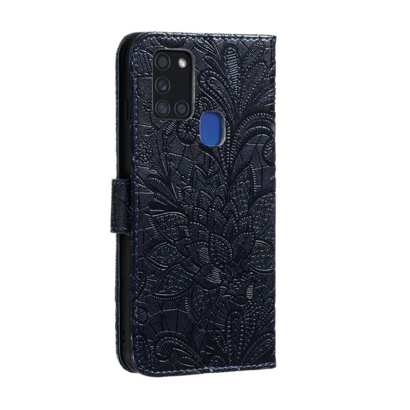 Κάλυμμα Samsung Galaxy A21s Flower Lace Chic