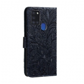 Κάλυμμα Samsung Galaxy A21s Flower Lace Chic