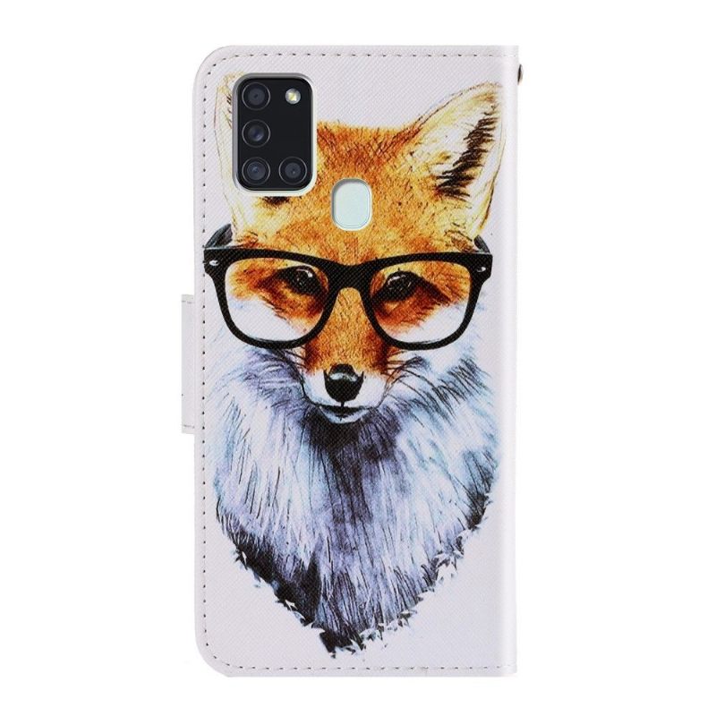 Κάλυμμα Samsung Galaxy A21s Spectacled Fox