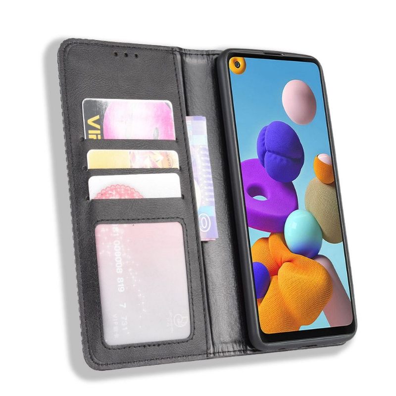 Θήκη Flip Samsung Galaxy A21s Cirénius Style Leather