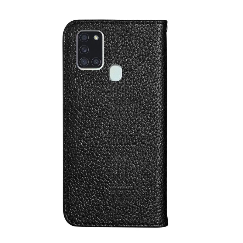 θηκη κινητου Samsung Galaxy A21s Θήκη Flip Grained Faux Leather