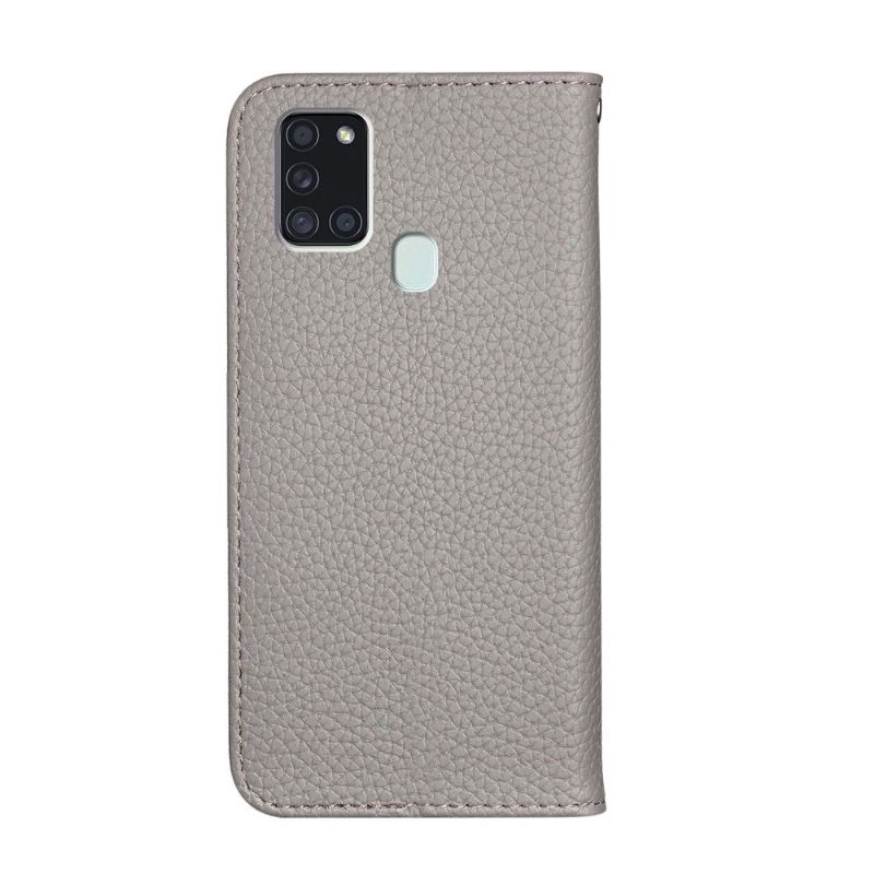 θηκη κινητου Samsung Galaxy A21s Θήκη Flip Grained Faux Leather