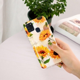 Θήκη Samsung Galaxy A21s Fluorescent Sunflower Vintage