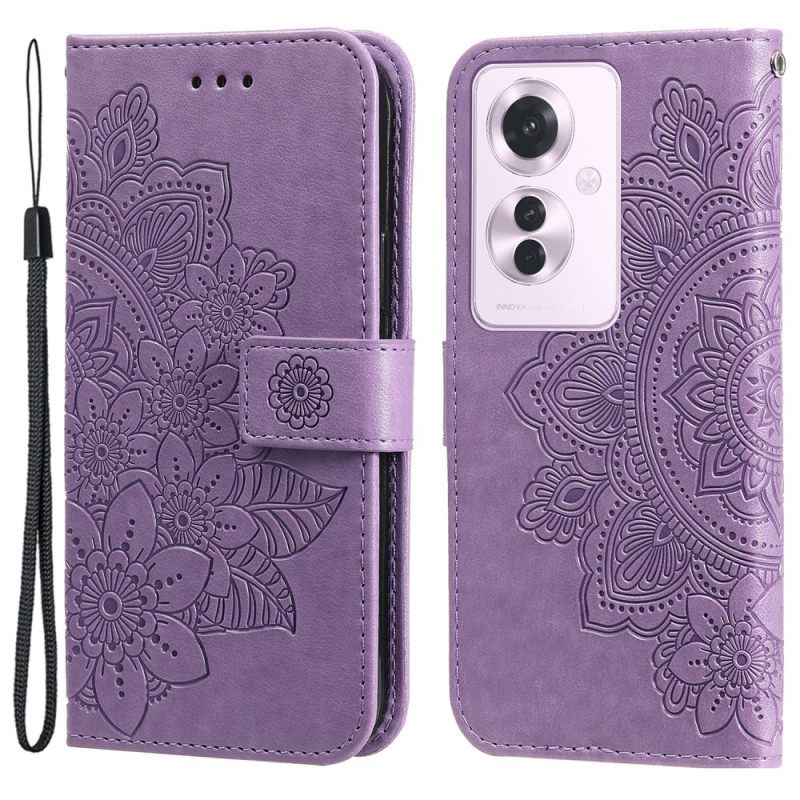 Δερματινη Θηκη Oppo Reno 11f 5g Aprinted Floral Pattern