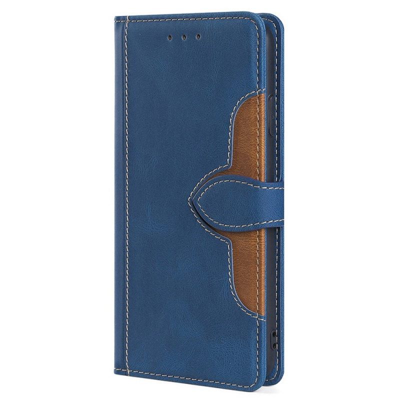 Κάλυμμα iPhone 14 Plus Faux Leather Bicolor Stylish