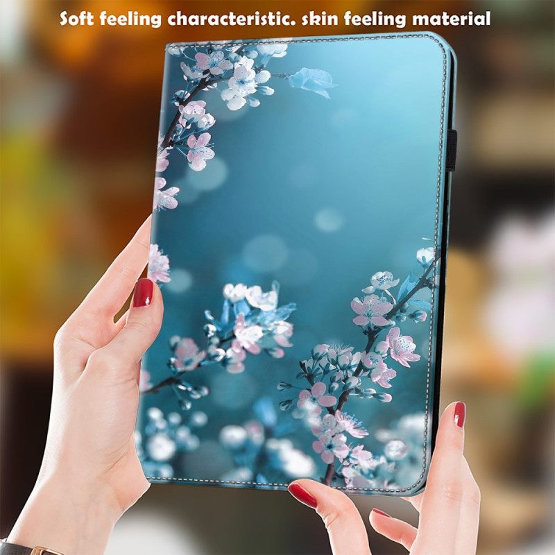 Δερματινη Θηκη Samsung Galaxy Tab S9 Ultra Plum Blossoms Σιλικόνης