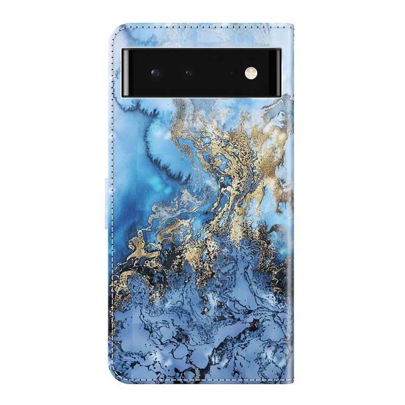 δερματινη θηκη Google Pixel 7 με κορδονι Strap Art