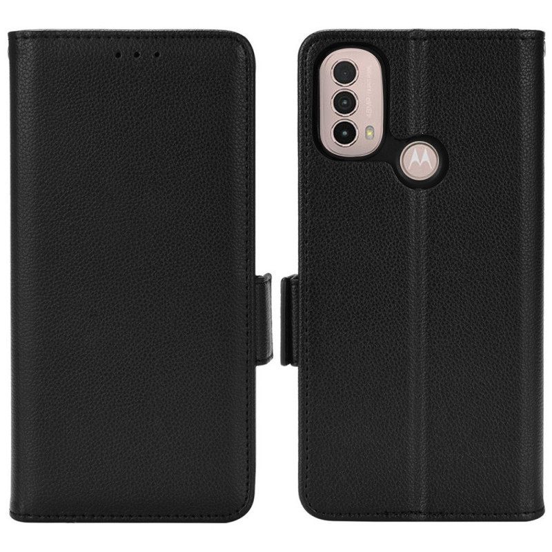 δερματινη θηκη Moto E40 / E30 / E20 Θήκη Flip Flap Διπλό Νέα Χρώματα