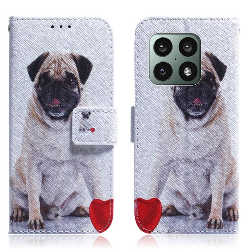 δερματινη θηκη OnePlus 10 Pro 5G Pug Dog