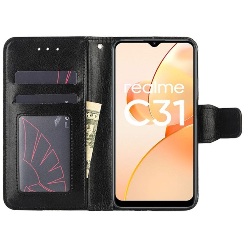 δερματινη θηκη Realme C31 Vintage Συνθετικό Δέρμα