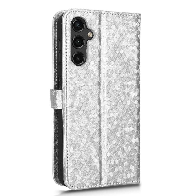 δερματινη θηκη Samsung Galaxy A14 / A14 5G με κορδονι 3d Pattern Strappy