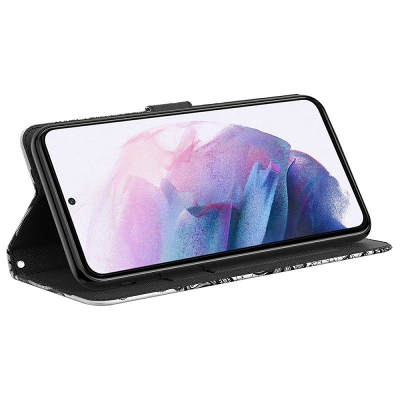 δερματινη θηκη Samsung Galaxy A14 / A14 5G με κορδονι Strappy Lace