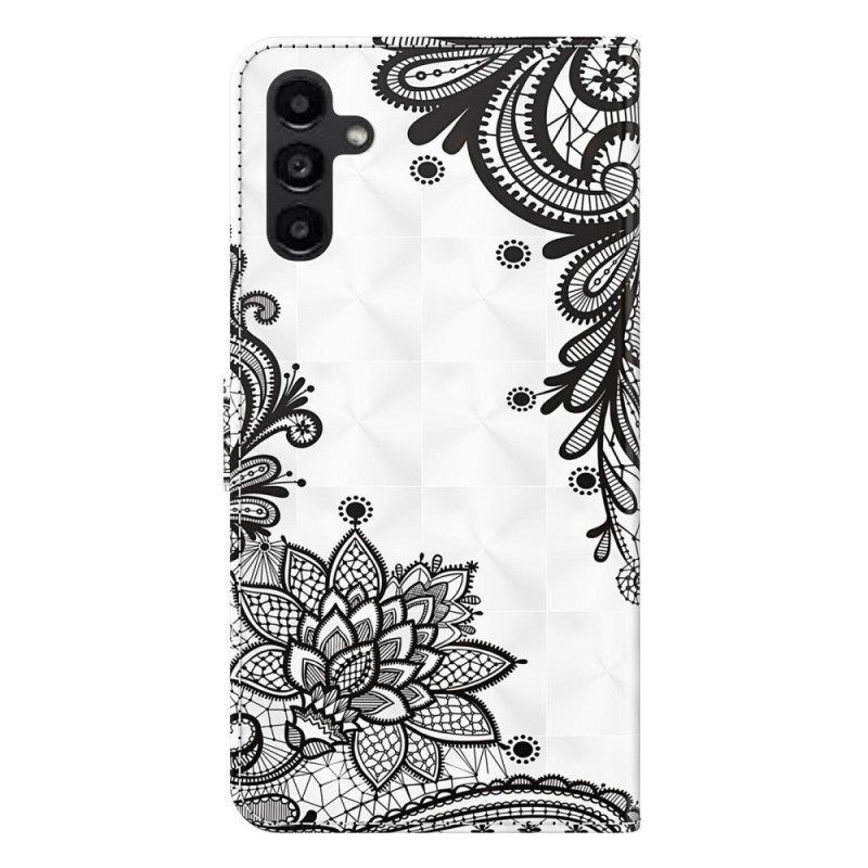 δερματινη θηκη Samsung Galaxy A14 / A14 5G με κορδονι Strappy Lace