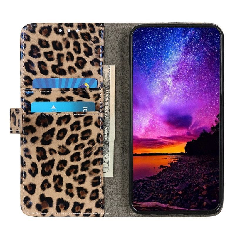 δερματινη θηκη Samsung Galaxy S23 5G Leopard Skin Effect